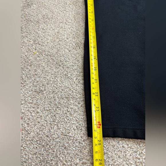 Spanx The Perfect Pant Slim Straight Ankle Pants black ponte knit fabric Large - Picture 4 of 9